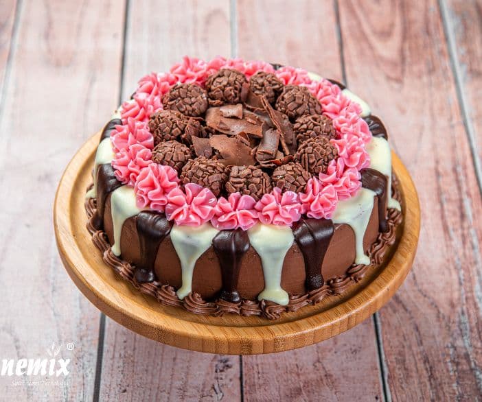 TORTA MORANGO C/ CHOCOLATE (SENSAÇÃO) 1.100 KG CX C/02
